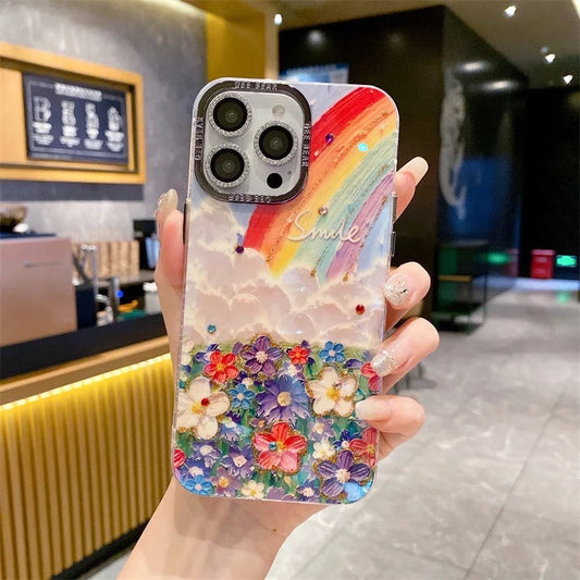 Premium Floral Rainbow Phone Case