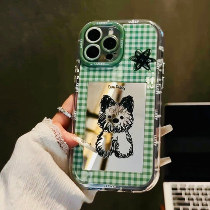 Premium 3D Green Mirror Phone Case