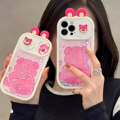 3D Glitter Panda Phone Case