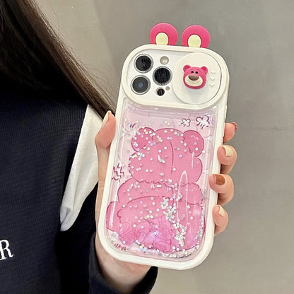 3D Glitter Panda Phone Case