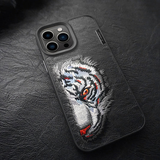 Premium SID Leather Embroidery Phone Case