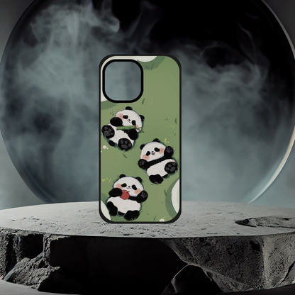 Premium Panda Glass Phone Case