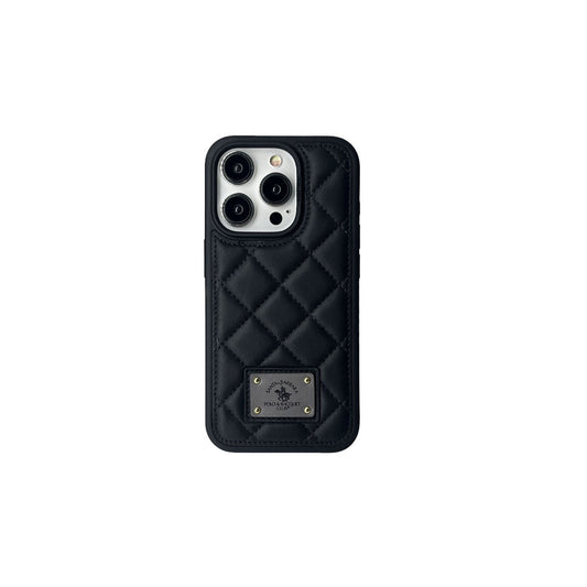 Premium Black Leather Phone Case