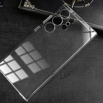 Premium Crystal Clear Transparent Case For Your Samsung Phone.