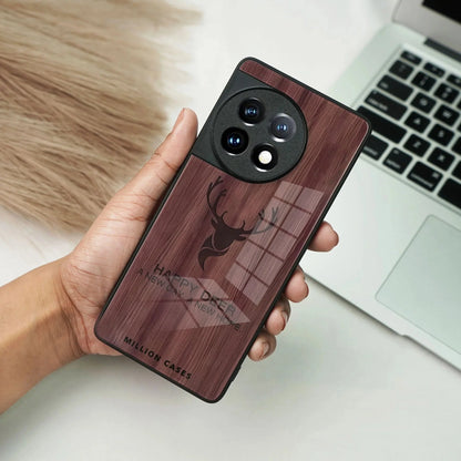 Rustic Wood Deer Grain Pattern Case For Oneplus  Premium Protective Cover.