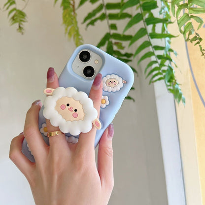 Cartoon Flock Phone Holder Case