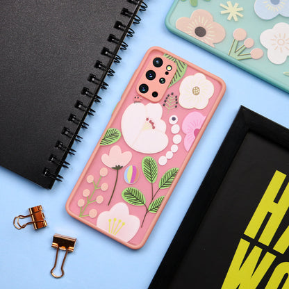 Floral Print Hybrid Matte Anti-Shock Case - Samsung