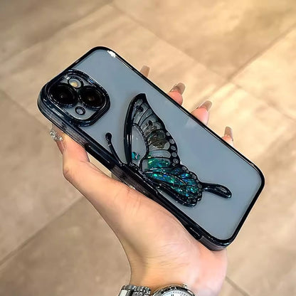 Glowing Butterfly Transparent Phone Case