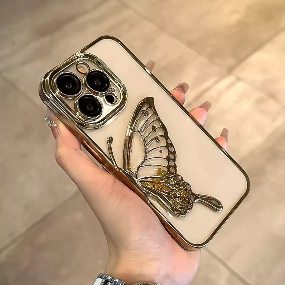 Glowing Butterfly Transparent Phone Case