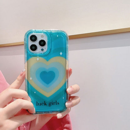 Gradient Love Burst Heart Case