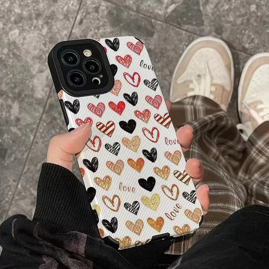 Luxury Colorful Love Heart Case