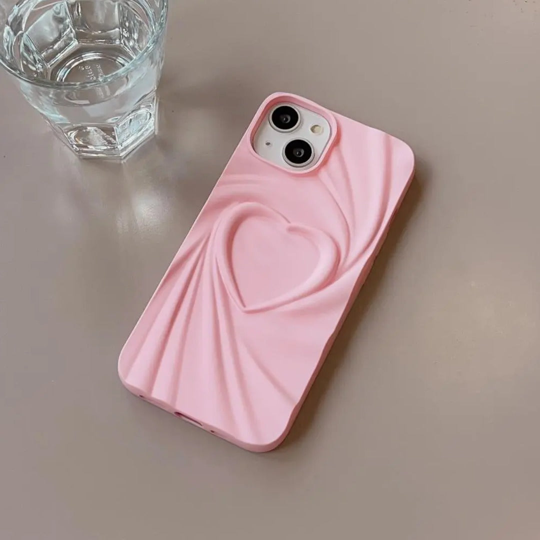 Heart Embossed Phone Case