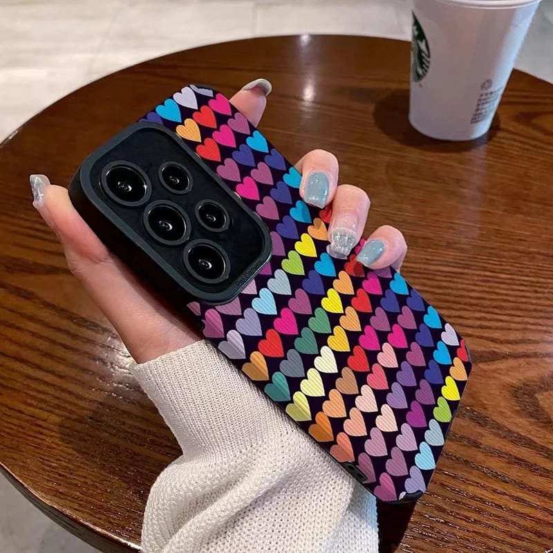 Mini Hearts Print Phone Case - Samsung