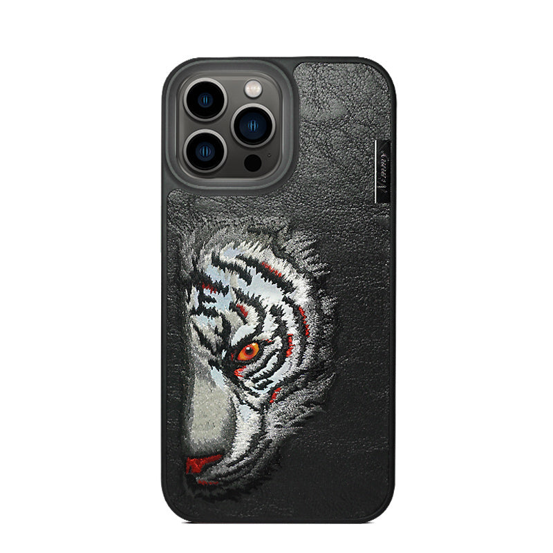 Premium SID Leather Embroidery Phone Case