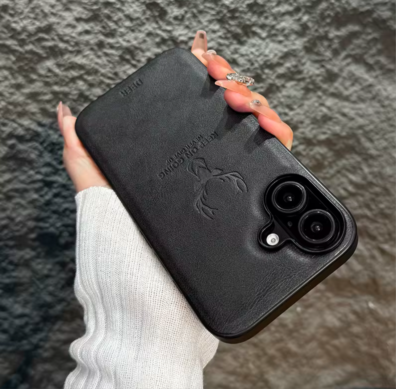 Premium EM Leather Phone Case