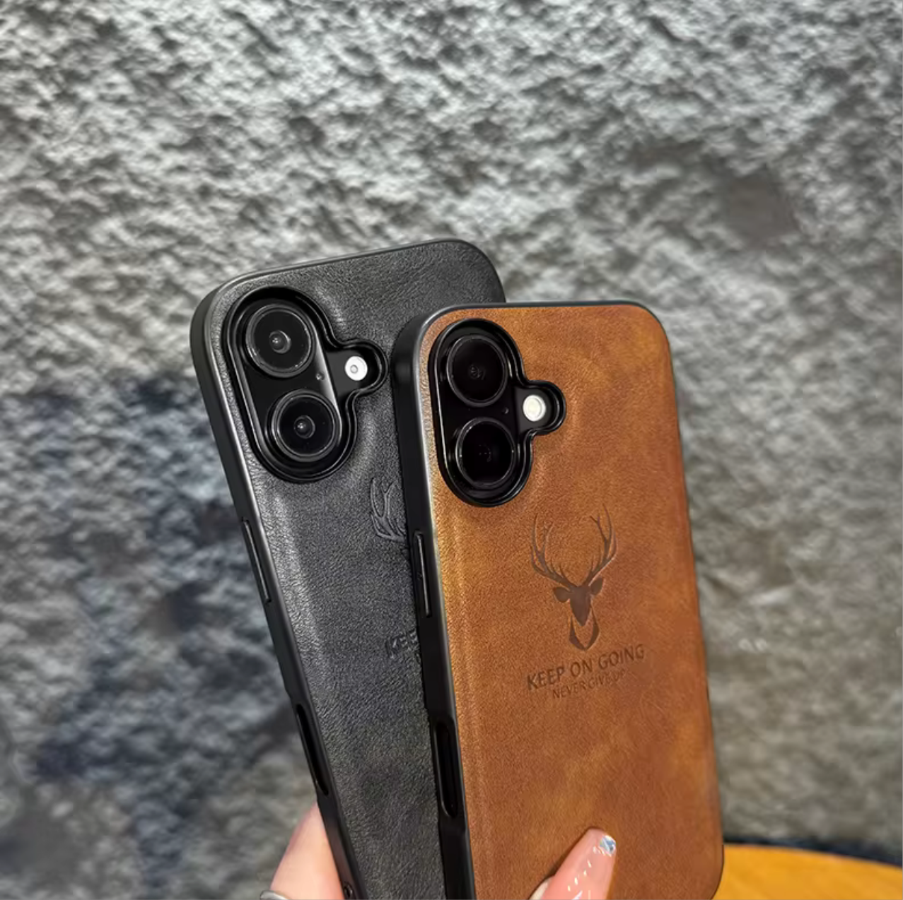 Premium EM Leather Phone Case