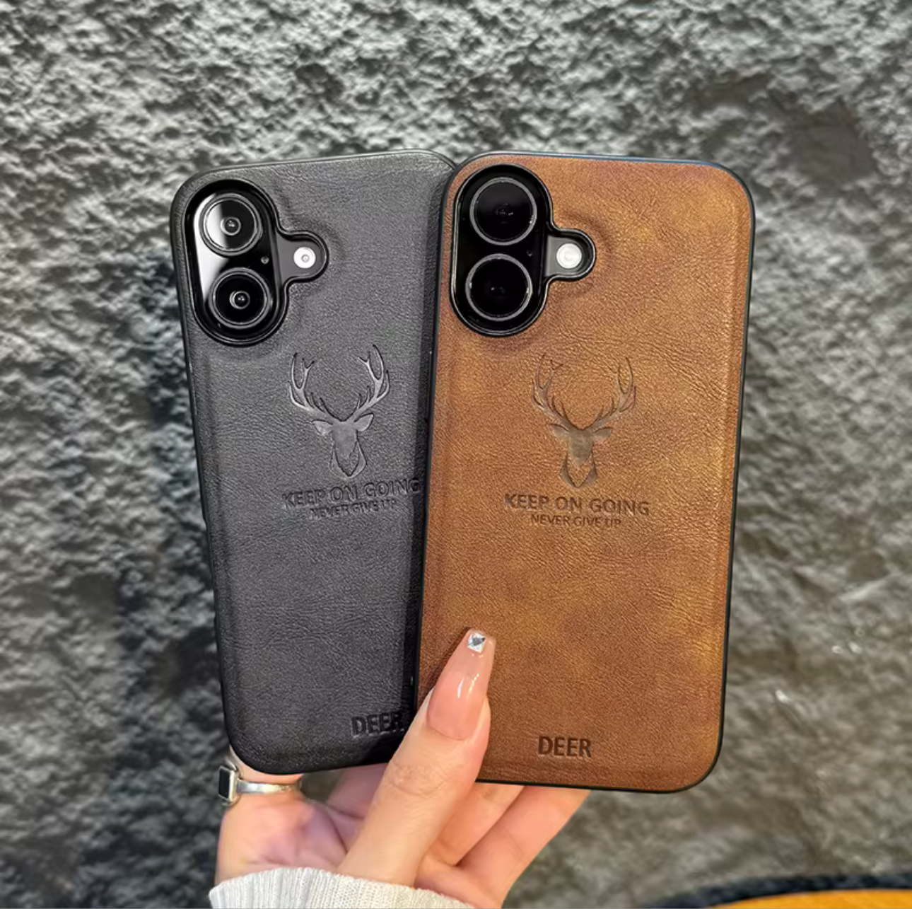 Premium EM Leather Phone Case