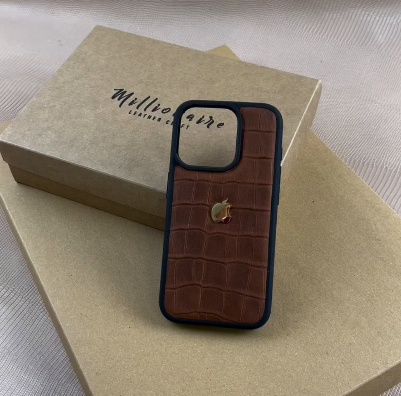 Premium Tan Emboss Phone Case