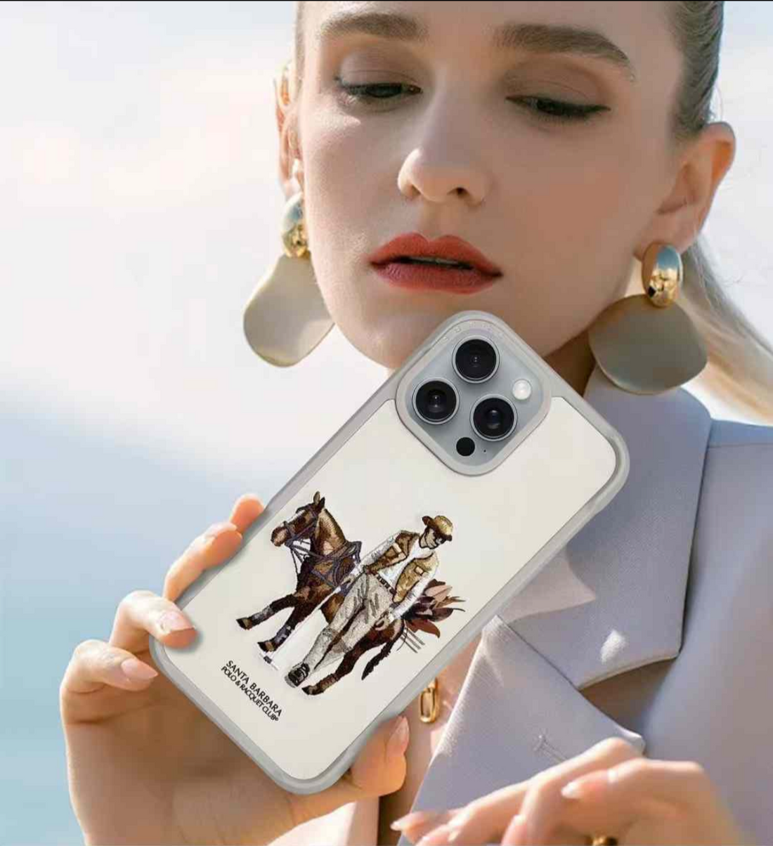 Premium White Horse Phone Case